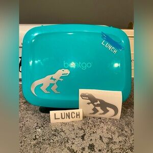 Three Raven dinosaur lunch box waterproof vinyl sticker